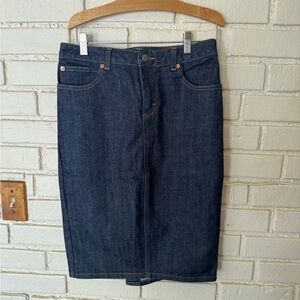 Dark Blue Denim Skirt